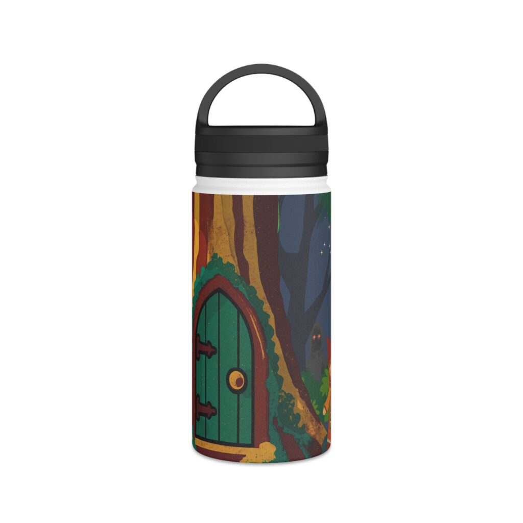 Stainless Steel Water Bottle, Handle Lid