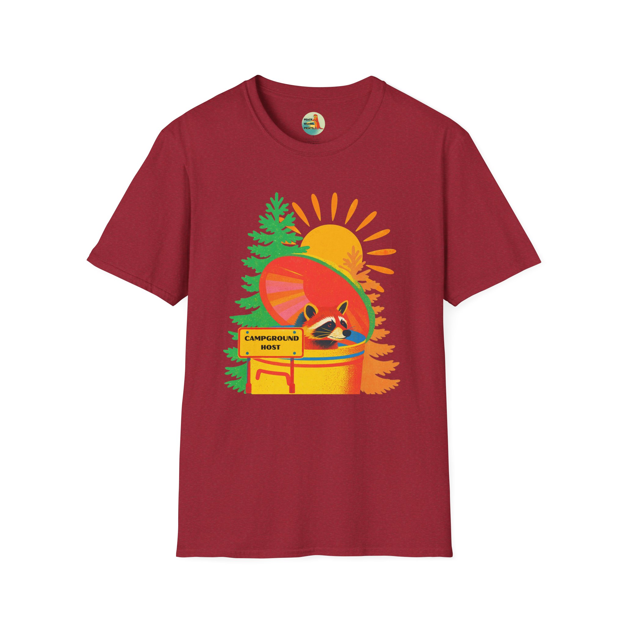 Campground Host Raccoon T-Shirt - Image 3