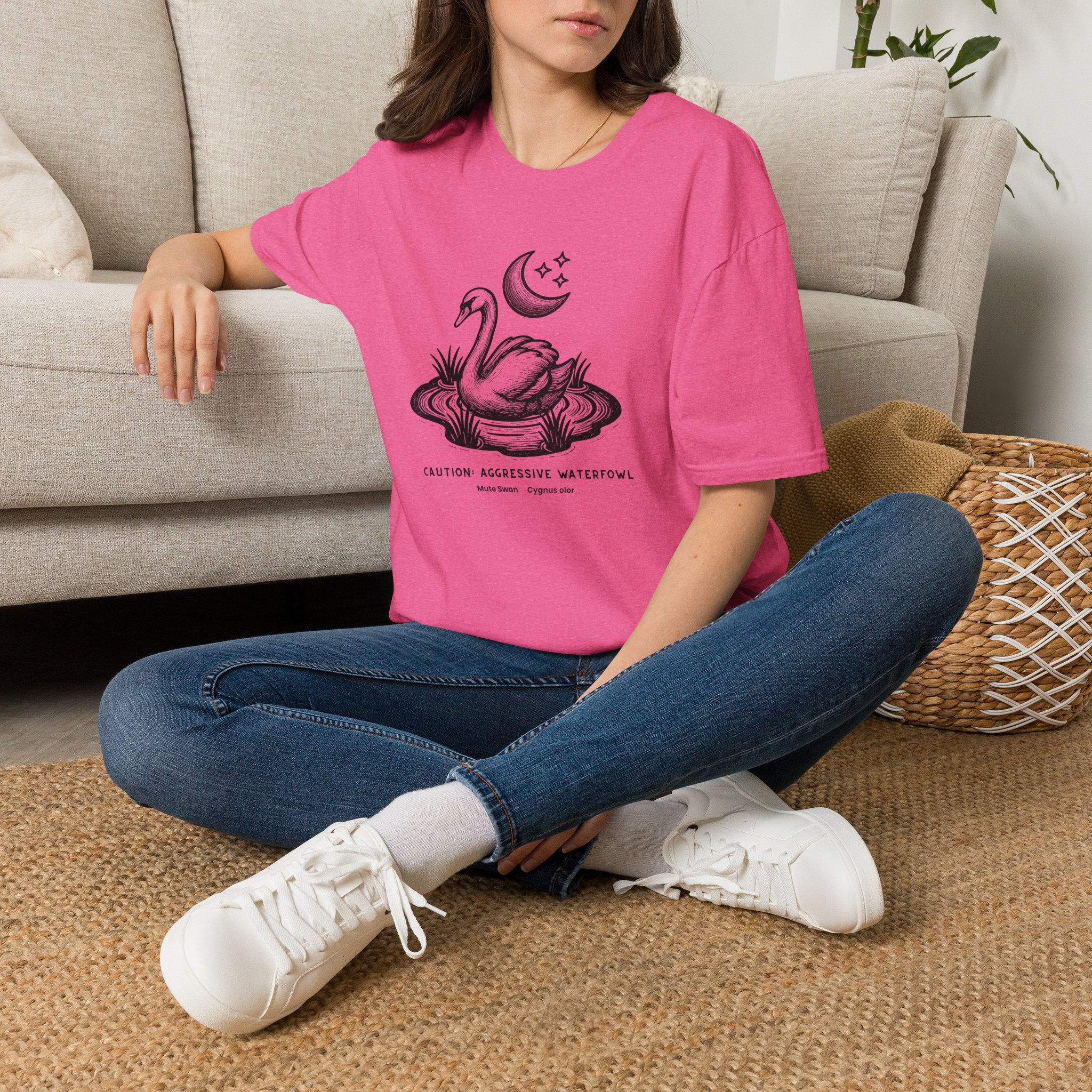 Aggressive Waterfowl Mute Swan T-Shirt - Image 8