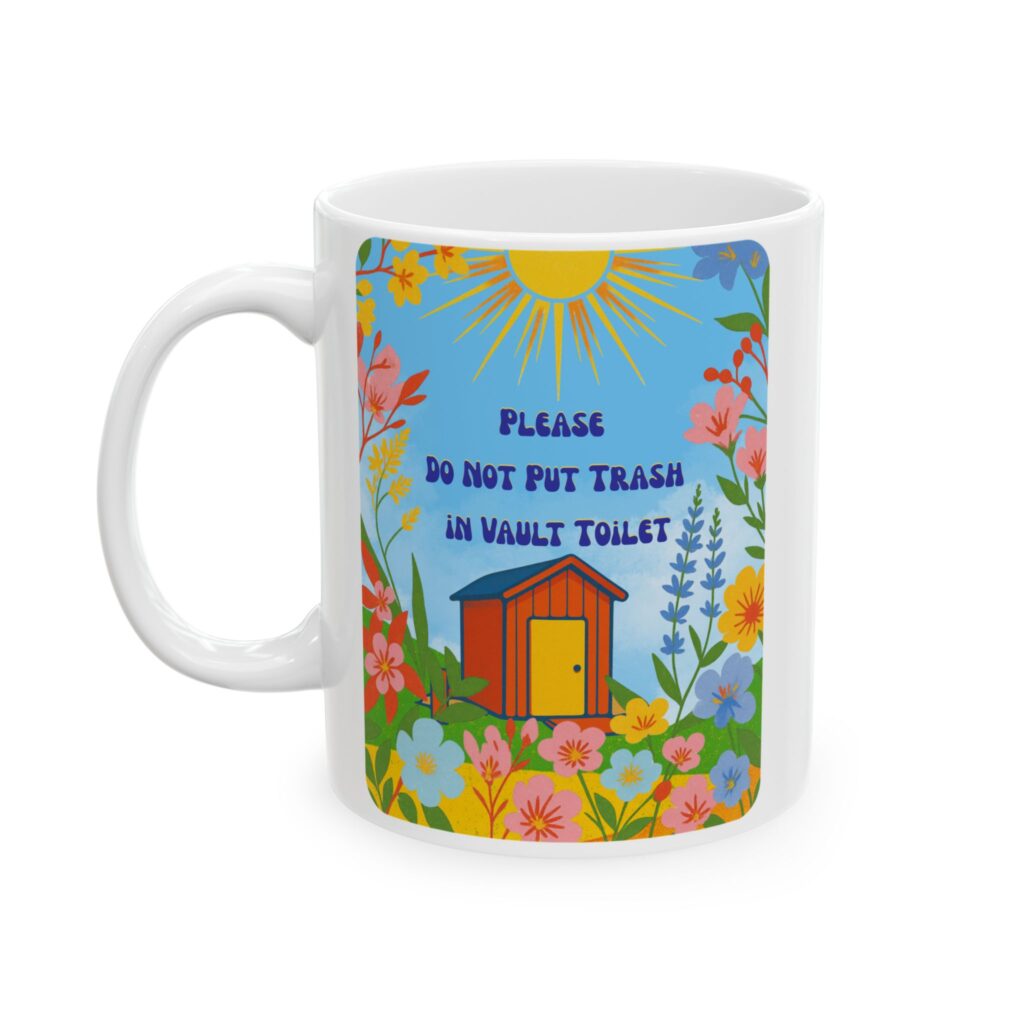 Vault Toilet Wildflower Coffee Mug