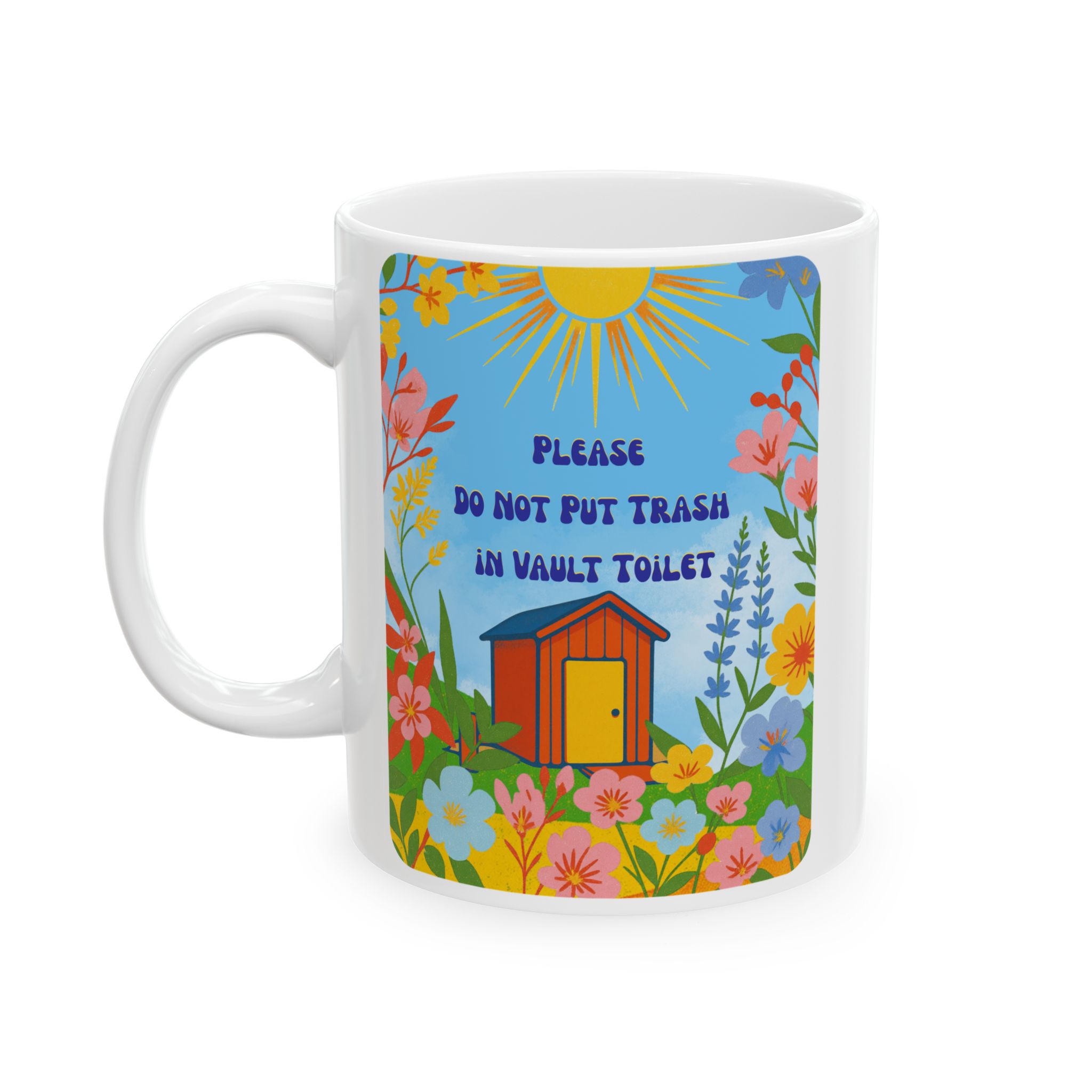 Vault Toilet Wildflower Coffee Mug