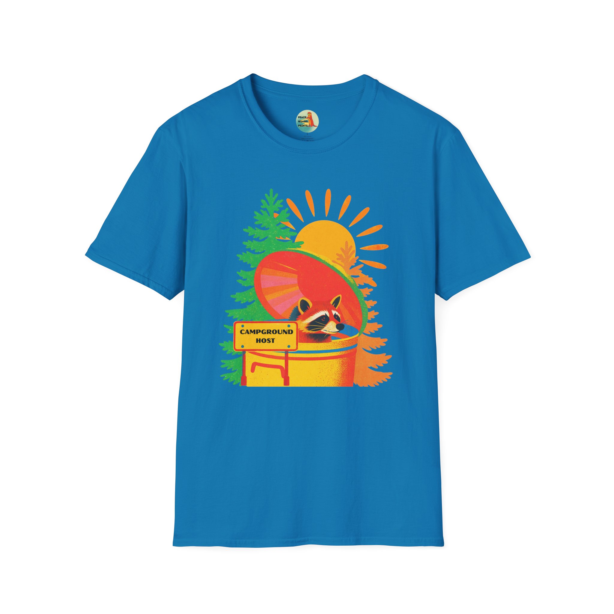 Campground Host Raccoon T-Shirt - Image 2