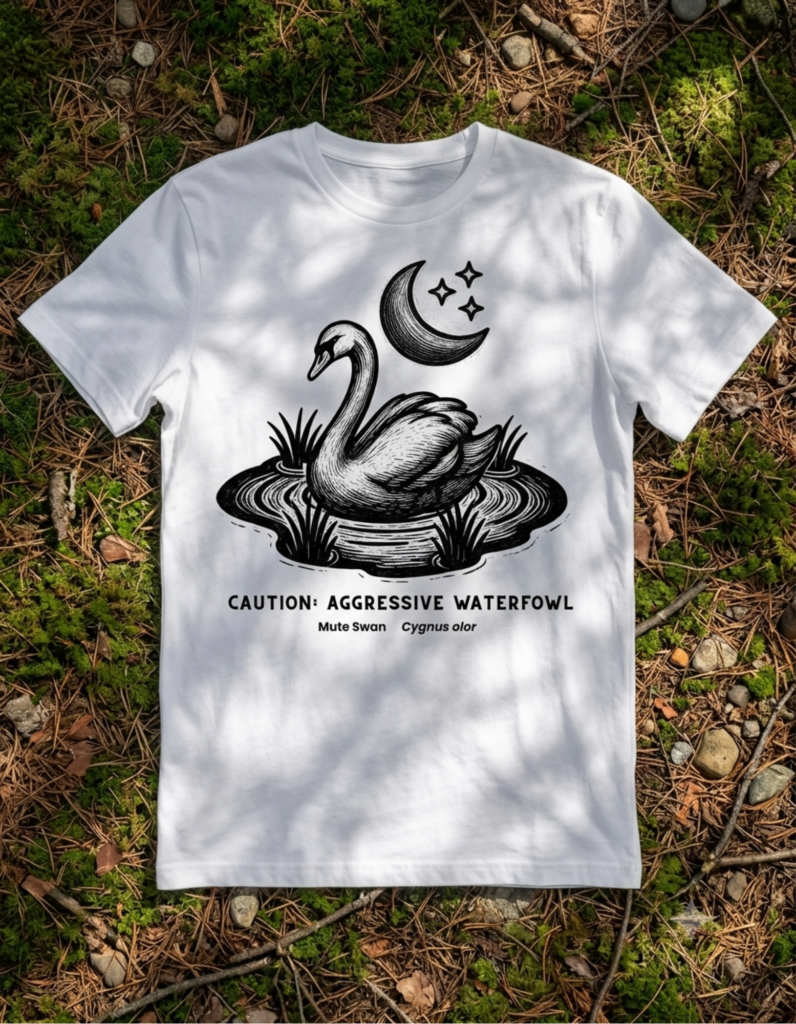 Aggressive Waterfowl Mute Swan T-Shirt