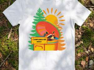 Campground Host Raccoon T-Shirt
