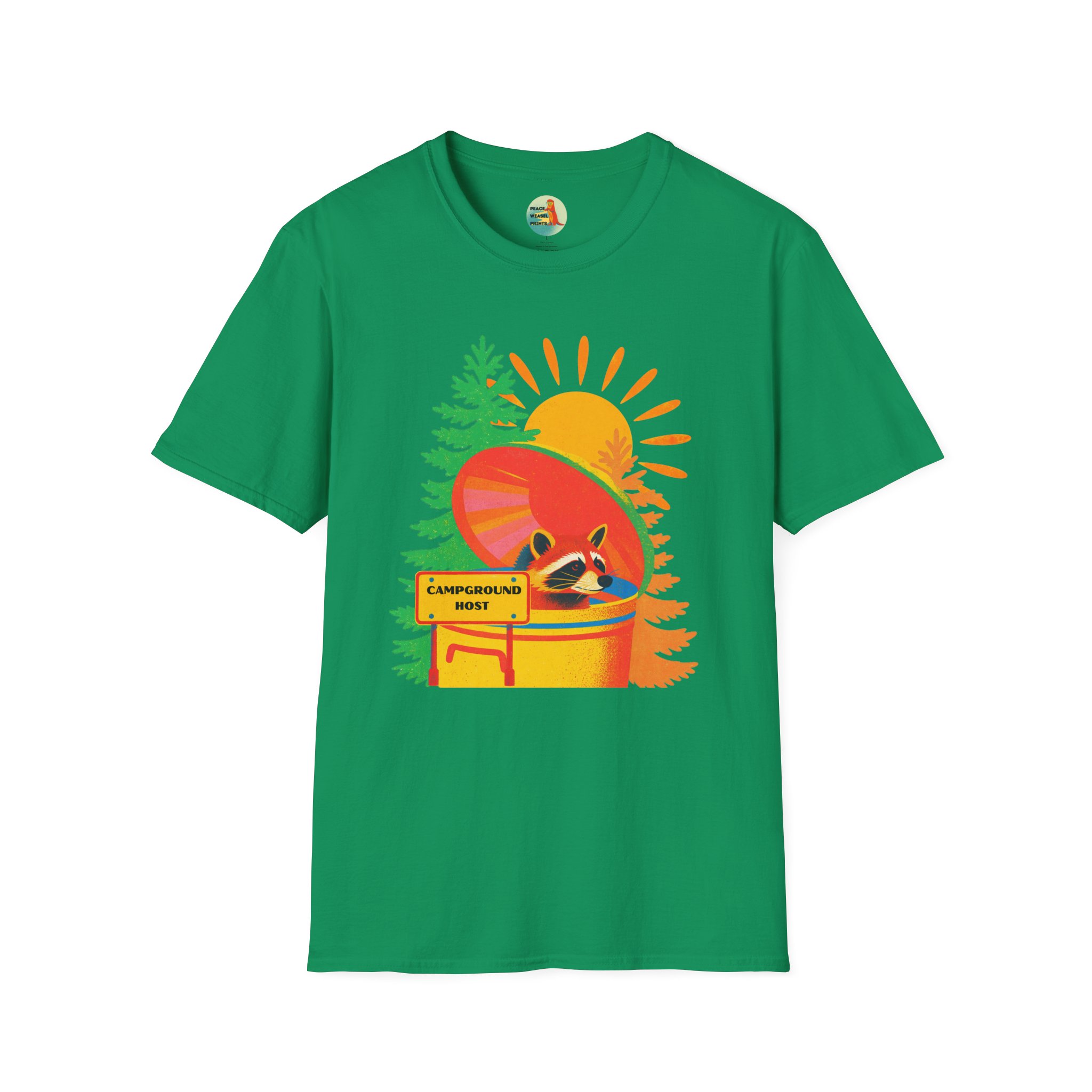 Campground Host Raccoon T-Shirt - Image 5