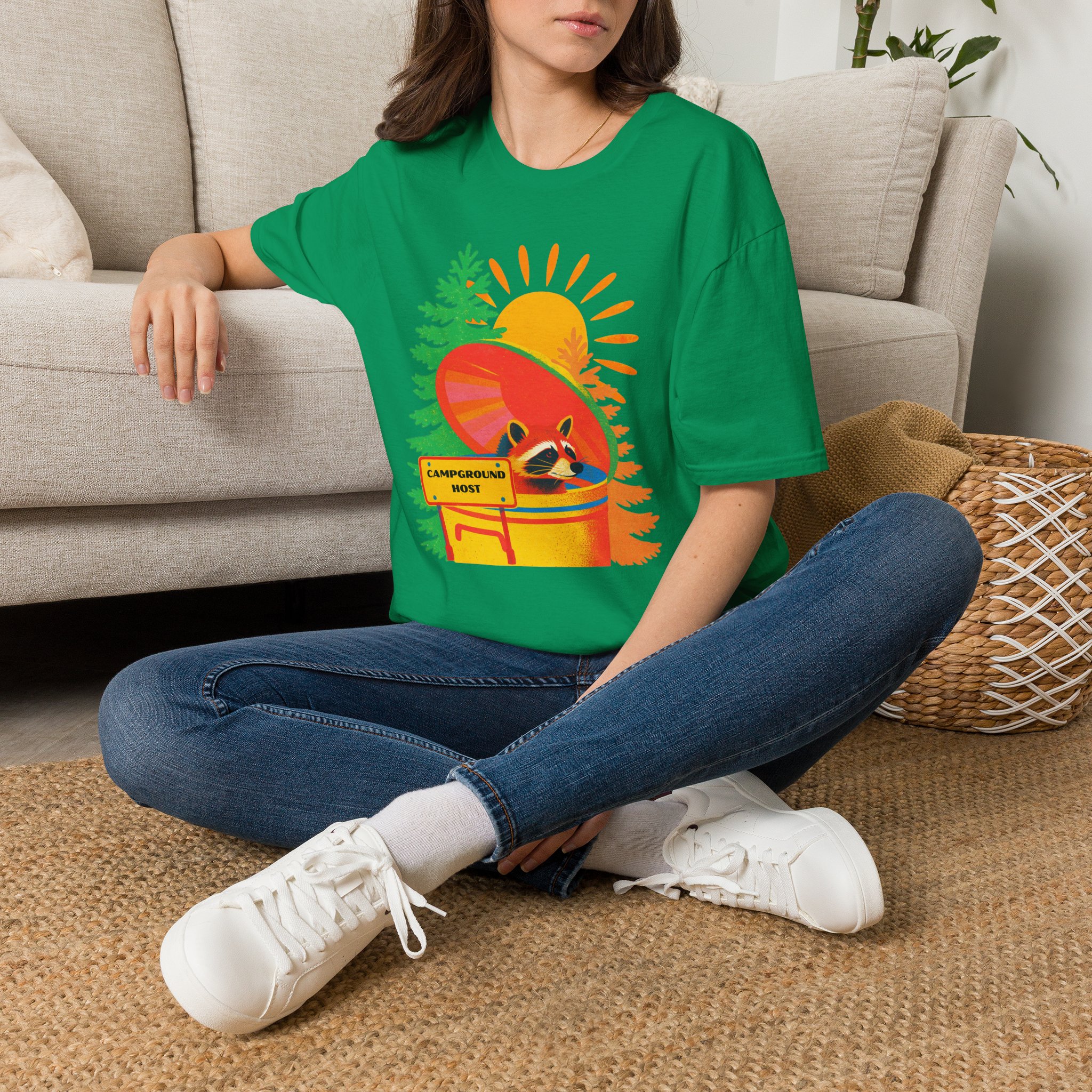 Campground Host Raccoon T-Shirt - Image 4
